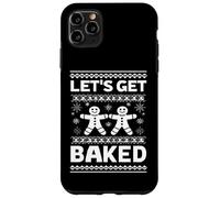 Funny Gingerbread Let's Get Baked Holiday Party Design Style Custodia per iPhone 11 Pro Max