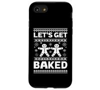 Funny Gingerbread Let's Get Baked Holiday Party Design Style Custodia per iPhone SE (2020) / 7/8
