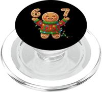 Funny Gingerbread Six Seven 67 Ice Cream Drip Christmas Meme PopSockets PopGrip per MagSafe
