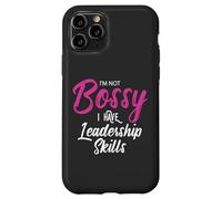 Funny Girl Boss I'm Not Bossy I Have Leadership Skills Custodia per iPhone 11 Pro