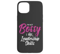 Funny Girl Boss I'm Not Bossy I Have Leadership Skills Custodia per iPhone 15 Plus
