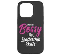 Funny Girl Boss I'm Not Bossy I Have Leadership Skills Custodia per iPhone 15 Pro