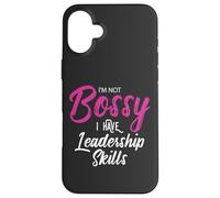 Funny Girl Boss I'm Not Bossy I Have Leadership Skills Custodia per iPhone 16 Plus