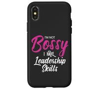 Funny Girl Boss I'm Not Bossy I Have Leadership Skills Custodia per iPhone X/XS