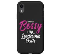 Funny Girl Boss I'm Not Bossy I Have Leadership Skills Custodia per iPhone XR