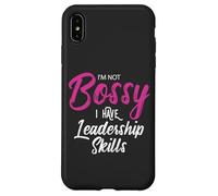 Funny Girl Boss I'm Not Bossy I Have Leadership Skills Custodia per iPhone XS Max