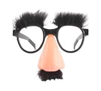 Funny Glasses With Big Nose - Glasses With Funny Nose With Eyebrows, Eyebrows And Mustache Fancy Dress With Funny's Noses, With Eyebrow's, And Mustache For Costume, Halloween Birthday Parties