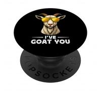 Funny Goat Farming Farmer Joke Goat Pun I've Goat You PopSockets PopGrip Adesivo