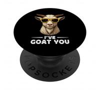 Funny Goat Farming Farmer Joke Goat Pun I've Goat You PopSockets PopGrip Adesivo