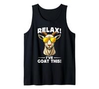 Funny Goat Farming Farmer Joke Goat Pun Relax I've Goat This Canotta