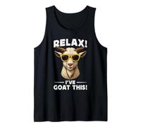 Funny Goat Farming Farmer Joke Goat Pun Relax I've Goat This Canotta
