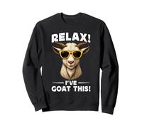 Funny Goat Farming Farmer Joke Goat Pun Relax I've Goat This Felpa