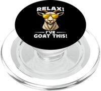 Funny Goat Farming Farmer Joke Goat Pun Relax I've Goat This PopSockets PopGrip per MagSafe