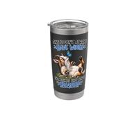 funny goat sometimes they have beards Bicchiere termico in acciaio inox doppia parete