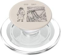 Funny God Rebus Design. Sarcastic Religion PopSockets PopGrip per MagSafe