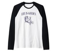 Funny Golden Retriever Dog Lover Maglia con Maniche Raglan