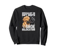 Funny Golden Retriever Soft Mouth Shoe Relocation Dog Felpa
