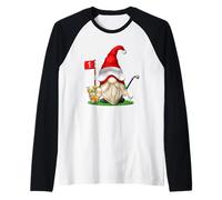 Funny Golf Dad GNOME for Men Golfing Graphic Grandpa Life Maglia con Maniche Raglan