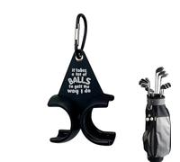 Funny Golf Tee Holder Clip, Carabiner Accessory Organizer Rack, Compact Storage Unit with Ball Compartment, Golf Tee Holder with Compact Design, Easy Carry Clip, Practice Equipment Organizer