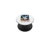 Funny Goose Baseball Stadium Spectator Vivo qui ora PopSockets PopGrip Adesivo