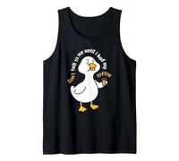 Funny Goose Don't Talk to Me Finché Non Ho bevuto Il Mio caffè Canotta