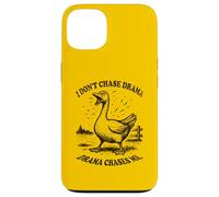 Funny Goose Drama Chases Me Umorismo Uccello Custodia per iPhone 13