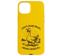 Funny Goose Drama Chases Me Umorismo Uccello Custodia per iPhone 15 Plus