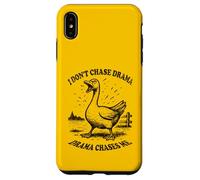 Funny Goose Drama Chases Me Umorismo Uccello Custodia per iPhone XS Max