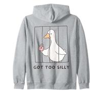 Funny Goose è diventato Troppo Sciocco Dietro Le sbarre Goose Toddlers Kids Felpa con Cappuccio