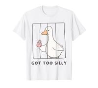 Funny Goose è diventato Troppo Sciocco Dietro Le sbarre Goose Toddlers Kids Maglietta
