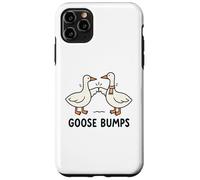 Funny Goose Fist Bump Pun Minimal Cute Animal Illustration Custodia per iPhone 11 Pro Max