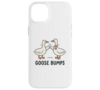Funny Goose Fist Bump Pun Minimal Cute Animal Illustration Custodia per iPhone 14 Plus