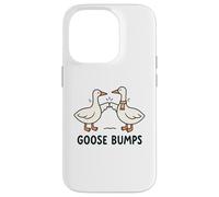 Funny Goose Fist Bump Pun Minimal Cute Animal Illustration Custodia per iPhone 14 Pro