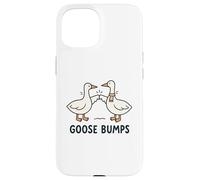 Funny Goose Fist Bump Pun Minimal Cute Animal Illustration Custodia per iPhone 15