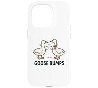 Funny Goose Fist Bump Pun Minimal Cute Animal Illustration Custodia per iPhone 15 Pro