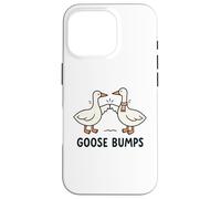 Funny Goose Fist Bump Pun Minimal Cute Animal Illustration Custodia per iPhone 16 Pro