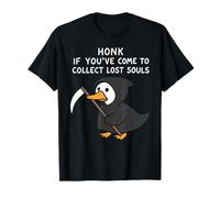 Funny Goose Grim Reaper Honk Collect Lost Souls Meme Maglietta