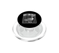 Funny Goose Prison Meme Got Too Silly Goose PopSockets PopGrip per MagSafe
