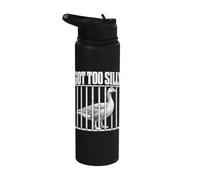 Funny Goose Prison Meme Got Too Silly Goose Stainless Steel Insulated Water Bottle