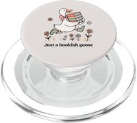 Funny Goose with Books Cute Bookworm Reader PopSockets PopGrip per MagSafe