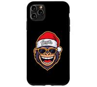 Funny Gorilla Christmas Santa Hat Sunglasses Holiday Xmas Custodia per iPhone 11 Pro Max