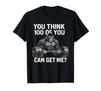 Funny Gorilla Gym Workouot, Bodybuilding weightlifting Gym Maglietta