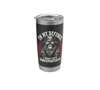 Funny Gorilla In My Defense I Was Left Unsupervised Apparel Bicchiere termico in acciaio inox doppia parete