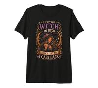 Funny Gothic Witchcore Citazione sarcastica della Strega Art Maglietta Premium