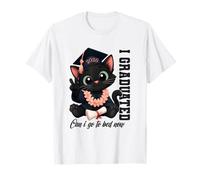 Funny Graduation Kitty I Graduation Kitty Mi Sono Laureato, Posso Tornare a Letto Adesso? Maglietta