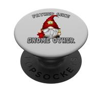 Funny Grandpa Fireman Gnome For Men Firefighter Dad Saying PopSockets PopGrip Adesivo