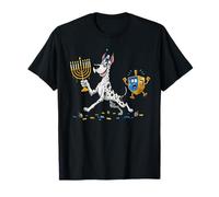 Funny Great Dane Dreidel Menorah Hanukkah per Bambini da Donna e da Uomo Maglietta