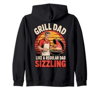 Funny Grill Dad Like a Regular Dad Sizzling Felpa con Cappuccio