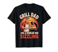 Funny Grill Dad Like a Regular Dad Sizzling Maglietta