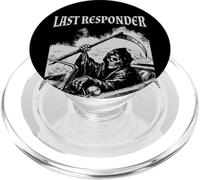 Funny Grim Reaper Last Responder Goth Dad Vintage Graphic PopSockets PopGrip per MagSafe